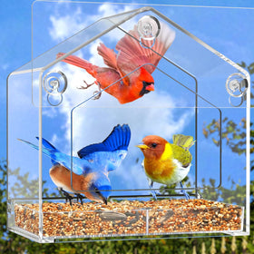 FLINTER Window Bird Feeder is a thoughtful gift for bird lovers and cat owners