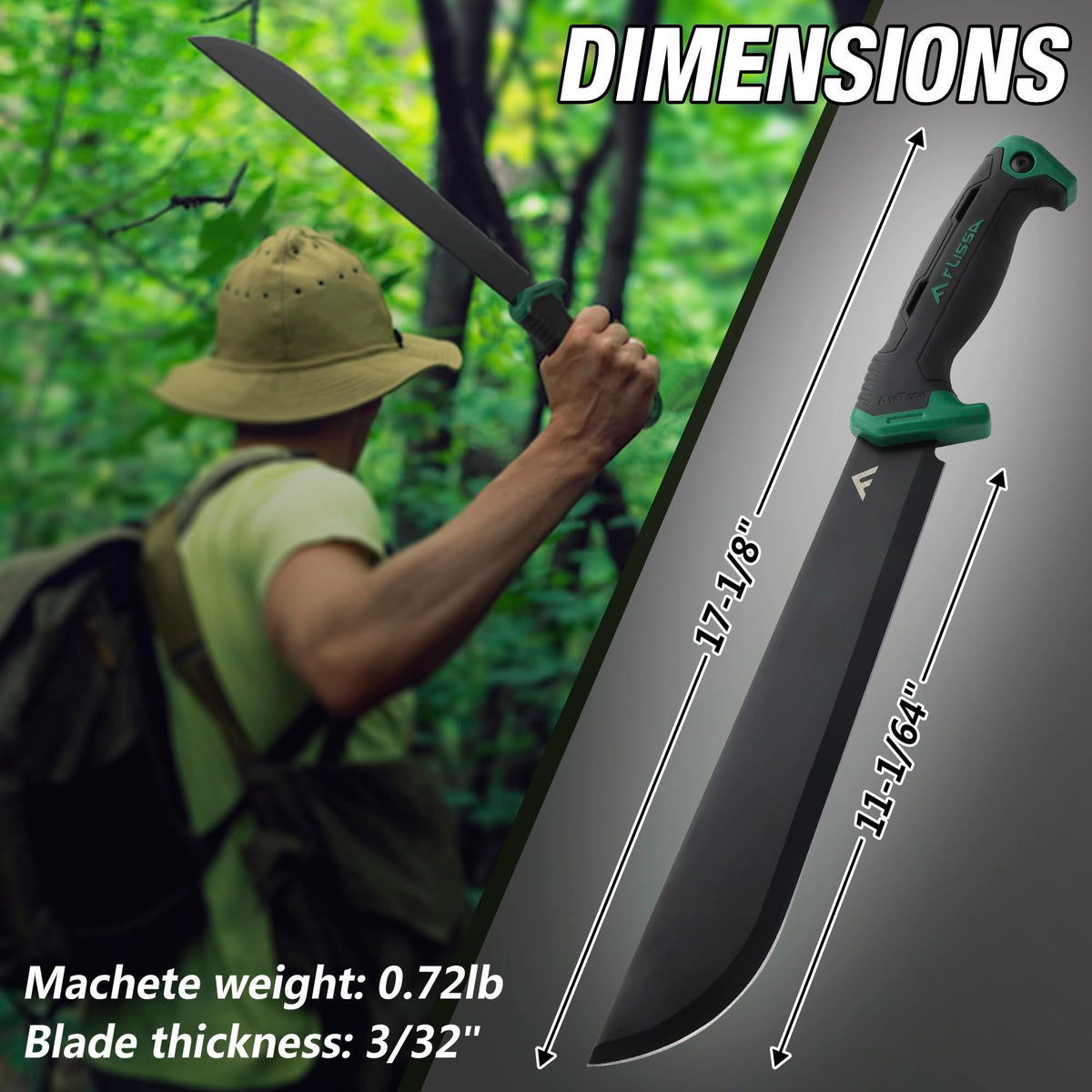 FLISSA 2.3 mm thick blade for durable, controlled cutting