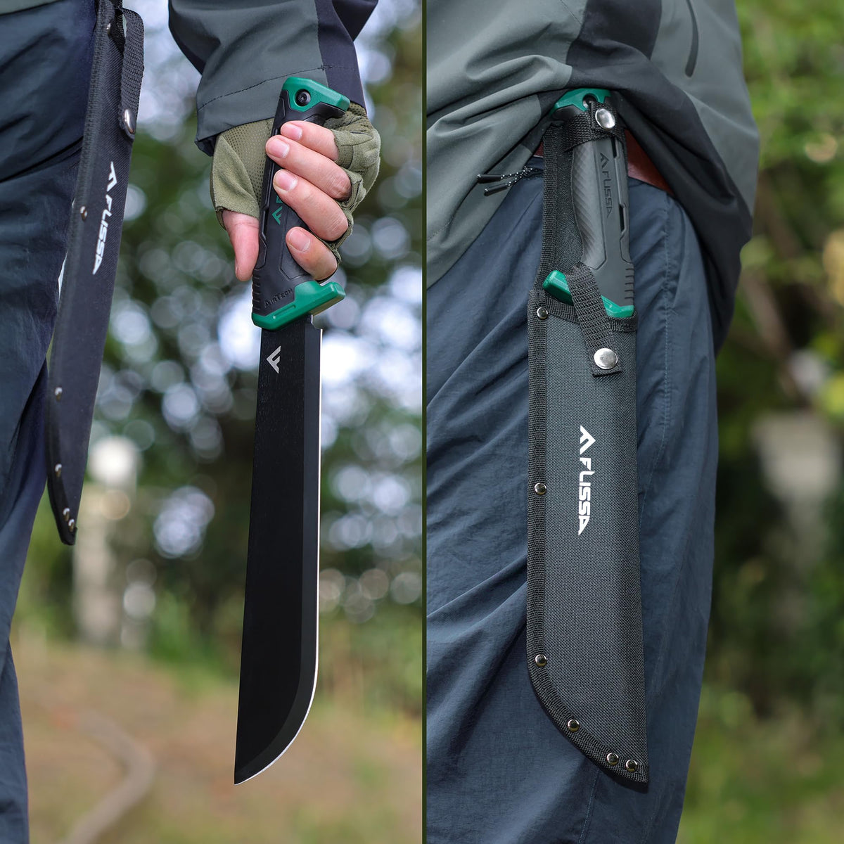 FLISSA 3Cr13 stainless steel blade for precise bushcraft cuts