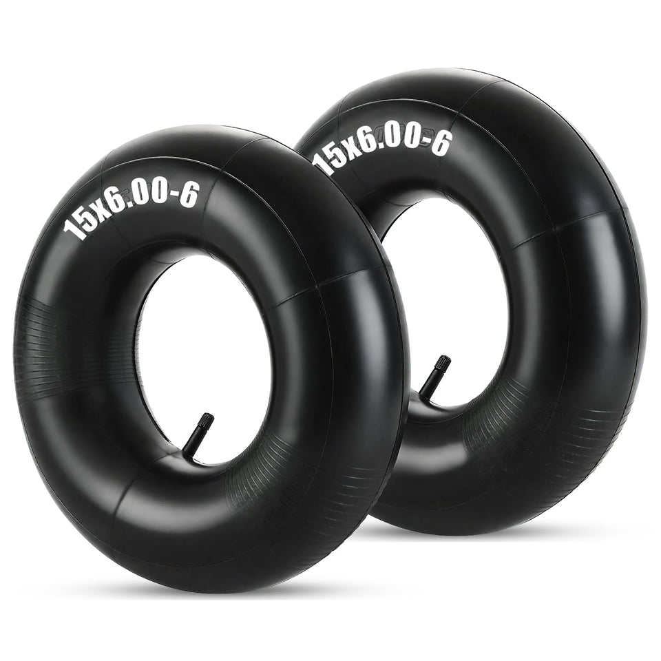 FLKQC 2-pack 15x6-00-6 inner tubes with TR-13 valve for quick replacements