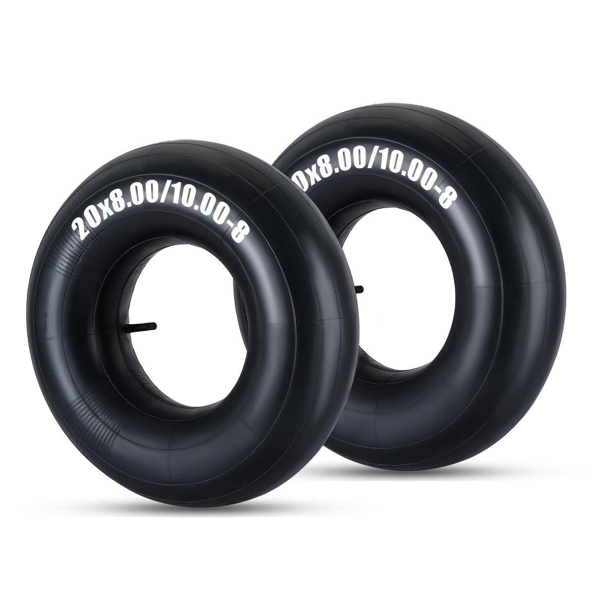 FLKQC inner tubes with TR-13 valve for 8-inch rims, ready for lawn tractors and ATVs.