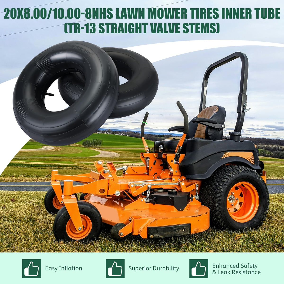 FLKQC compatible with popular tires like 20x8.0-8 and 20x10.0-8 for quick swaps.