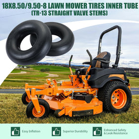 Installation-ready inner tubes shown next to a tire bead.