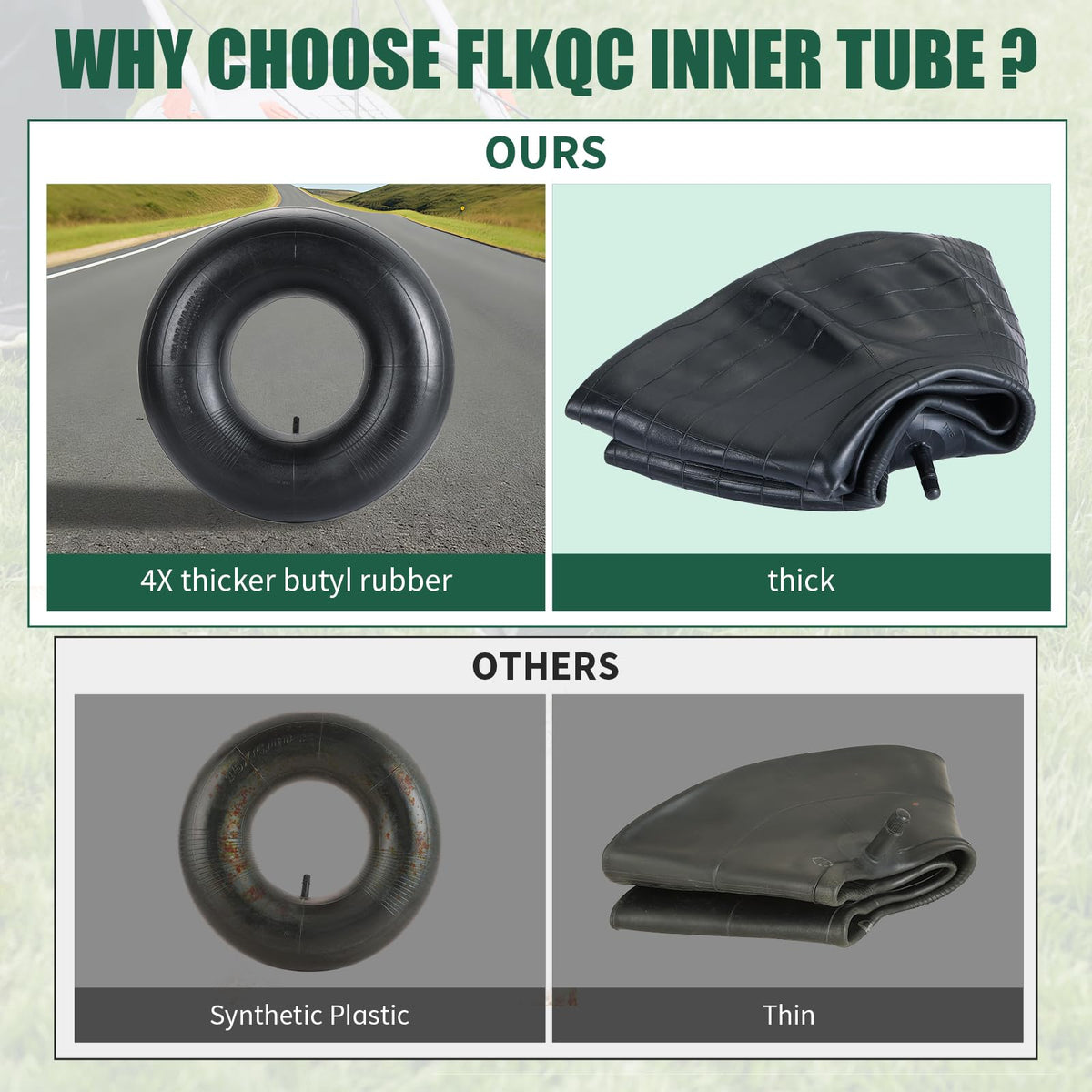 FLKQC compatibility with 8-inch rim tires like 18x8.50-8.