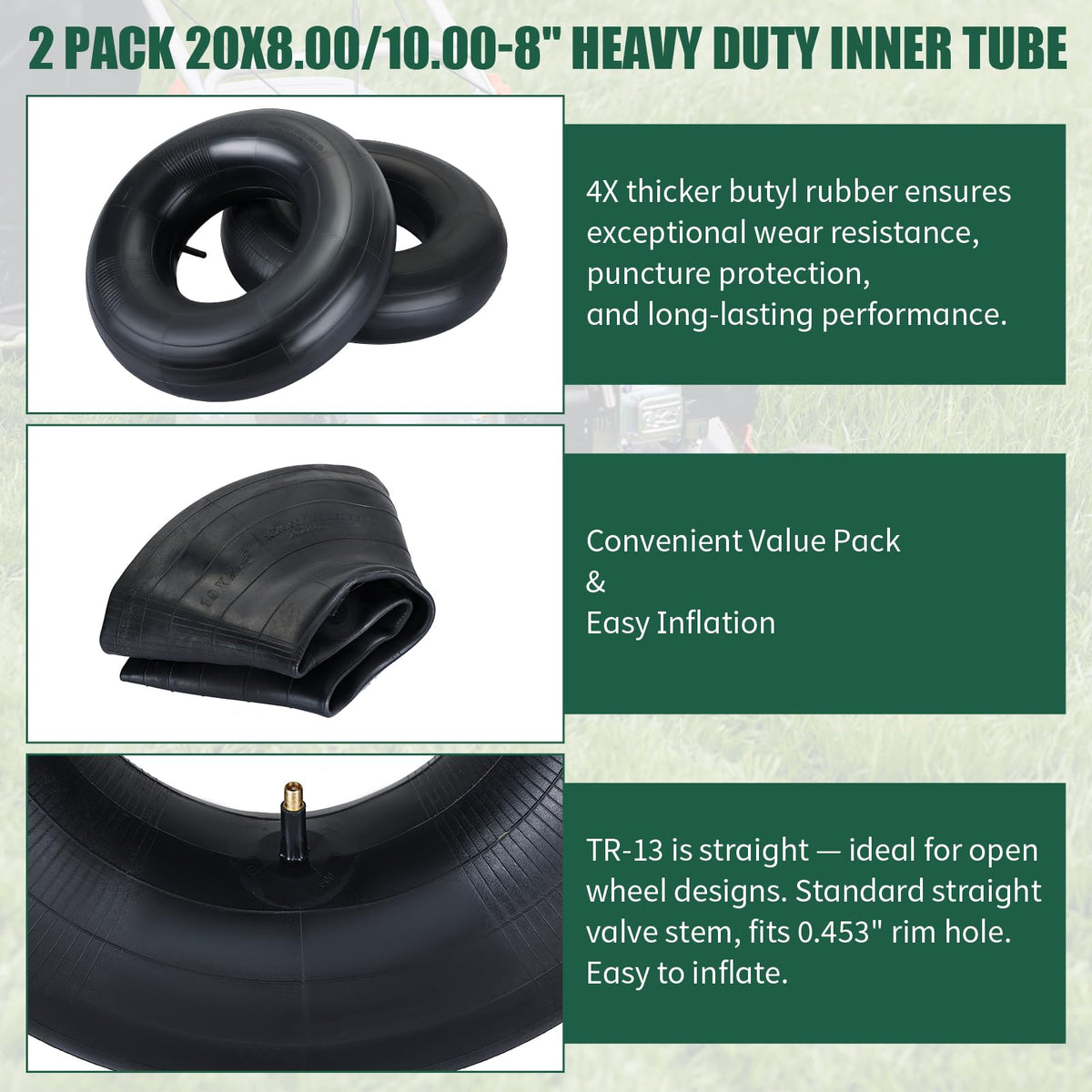 FLKQC TR-13 straight valve supports easy inflation and reliable sealing.