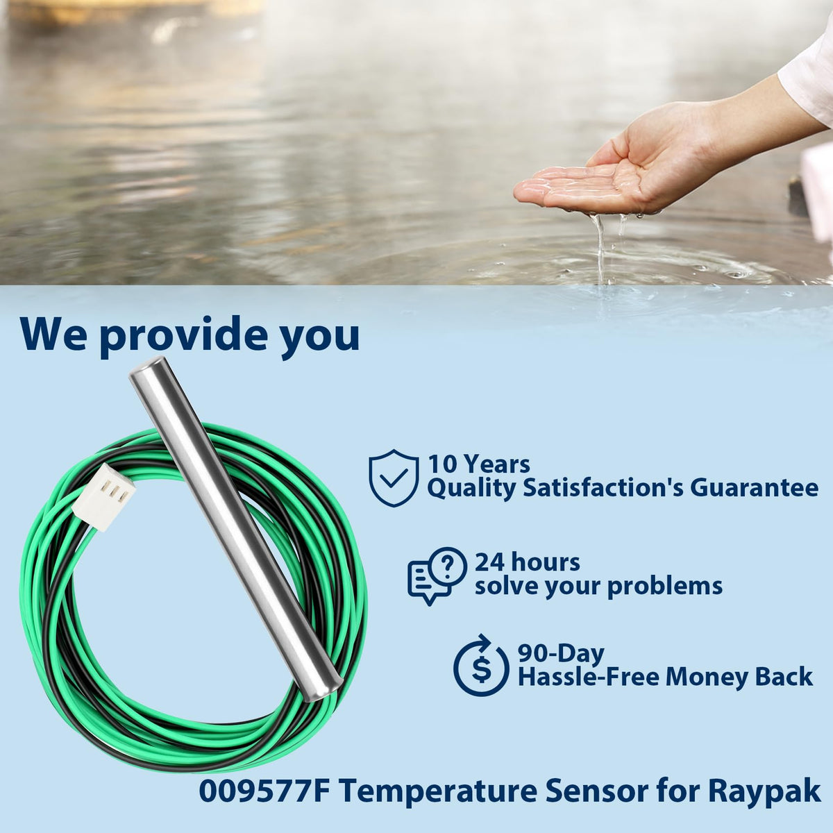 Flngr 009577F temperature sensor ready for installation