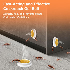 FLODTEEK gel bait behind appliances reaches hidden roaches.