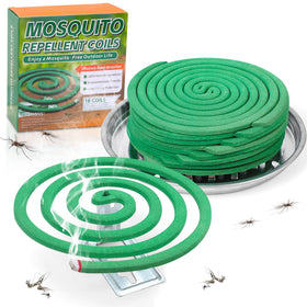 FLODTEEK mosquito coils with holder for natural outdoor protection.