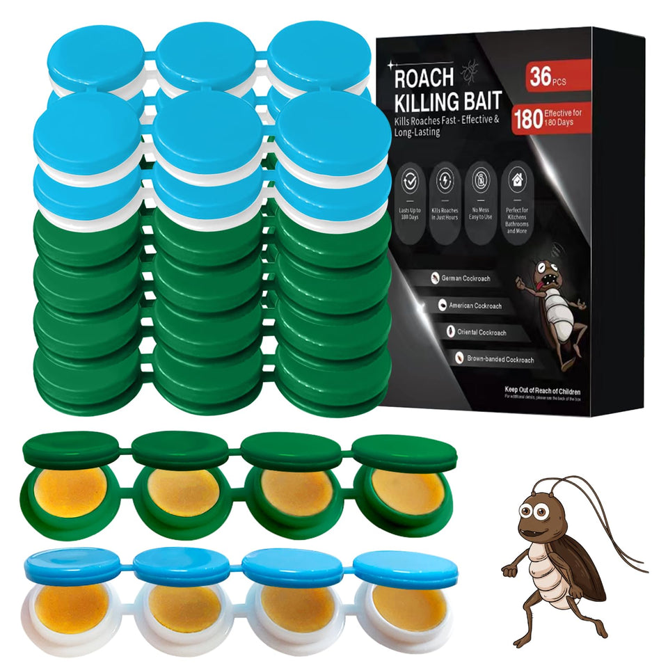 FLODTEEK roach gel bait 36-pack for quick home-wide pest control