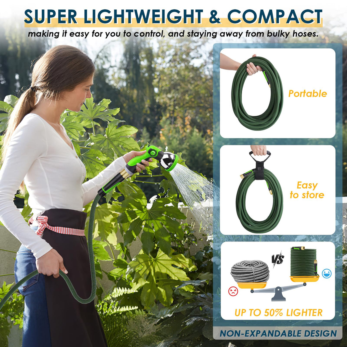 FLOERXIS 360-degree swivel connector prevents kinks during use