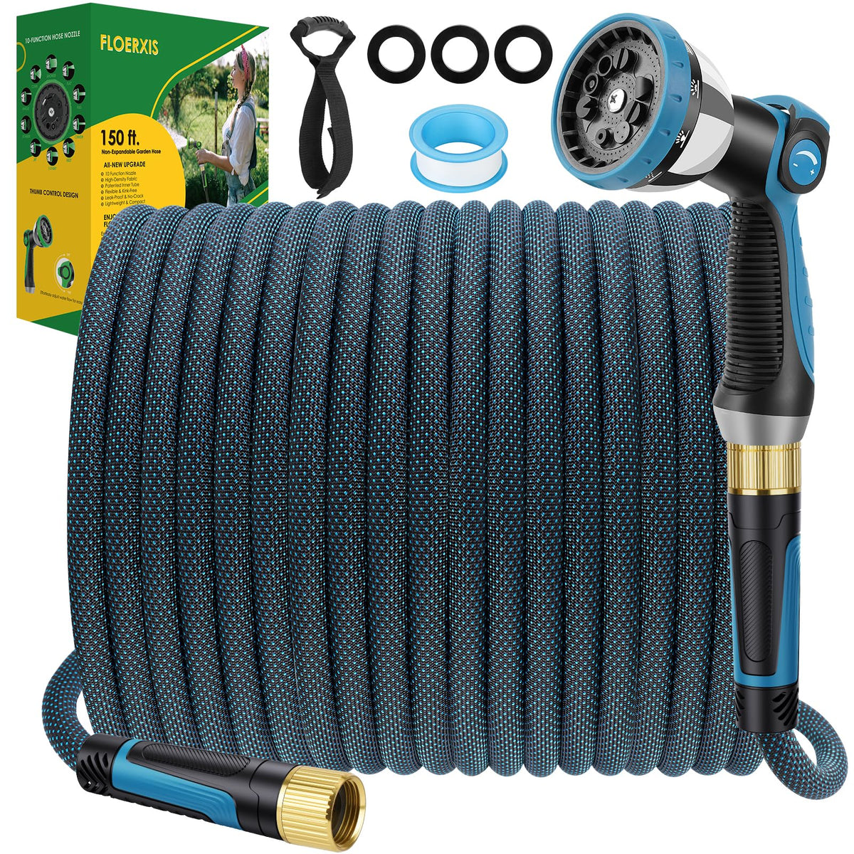 FLOERXIS easy-connect 360-degree connectors simplify setup and storage.