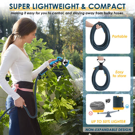 FLOERXIS kink-free 360 swivel prevents tangles during watering.