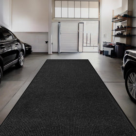 FloorGuard entrance mat shows 60x36 inch coverage for wide entryways, protects floors