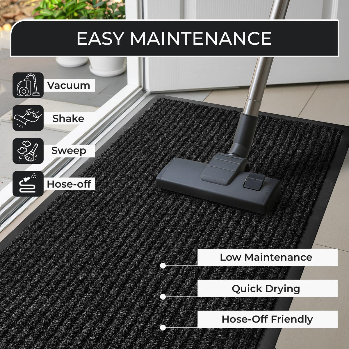 FloorGuard front-entry mat in showroom, suitable for business entrances and durable surface