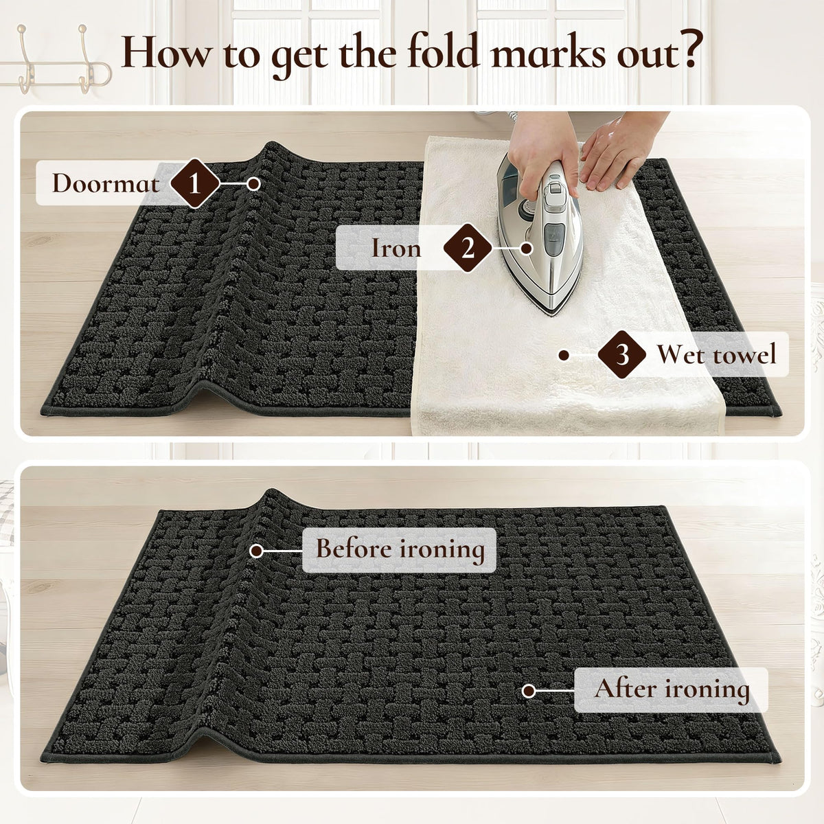 FLOORHUG entryway mat durable for high-traffic entrances.