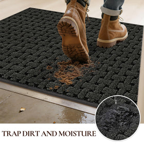 FLOORHUG washable door mat makes cleaning easy and fast.