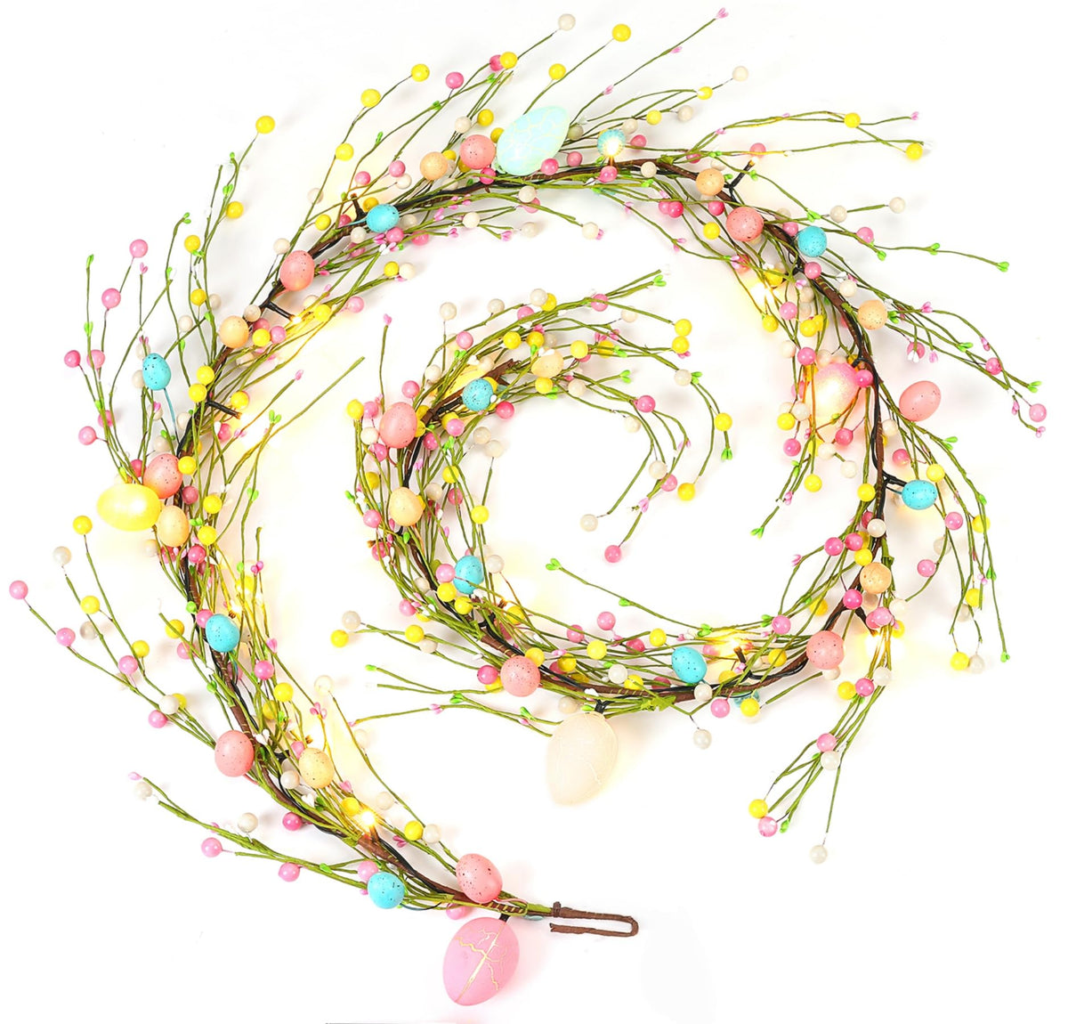 Flopttsun Easter garland lights 6 ft length for indoor and outdoor ambiance