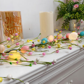 Flopttsun garland with pliable wire shapes easily for wreaths or swags