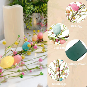 Flopttsun pip berry eggs decor highlights festive mantel styling