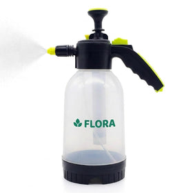 Flora 0.5-gallon sprayer front view showing compact size for garden tasks