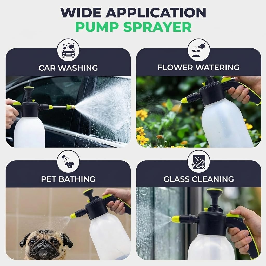 Flora 0.5-gallon sprayer in lawn care scenario for even watering