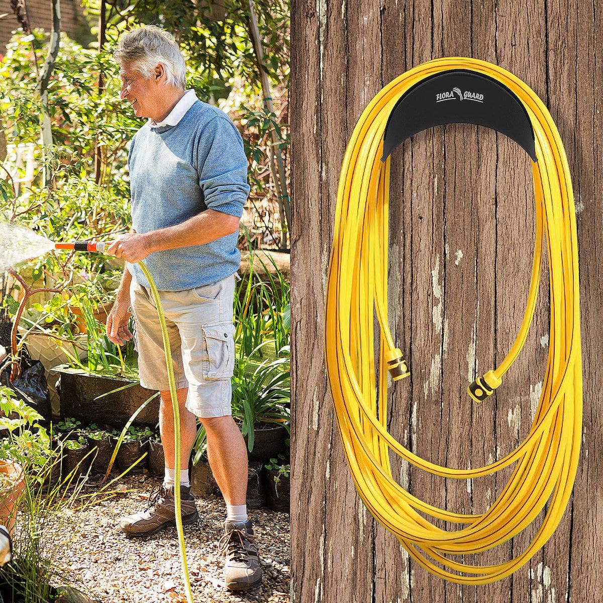 FLORA GUARD easy install with included screws and anchors.