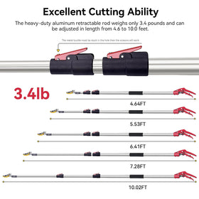FLORA GUARD anti-slip handle provides stable two-handed control.