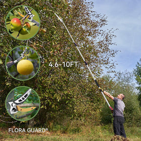 FLORA GUARD lightweight aluminum construction makes it portable for pruning on the go.