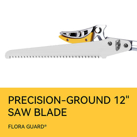 FLORA GUARD Extendable Pruner with 12-inch SK-5 blade for clean cuts.