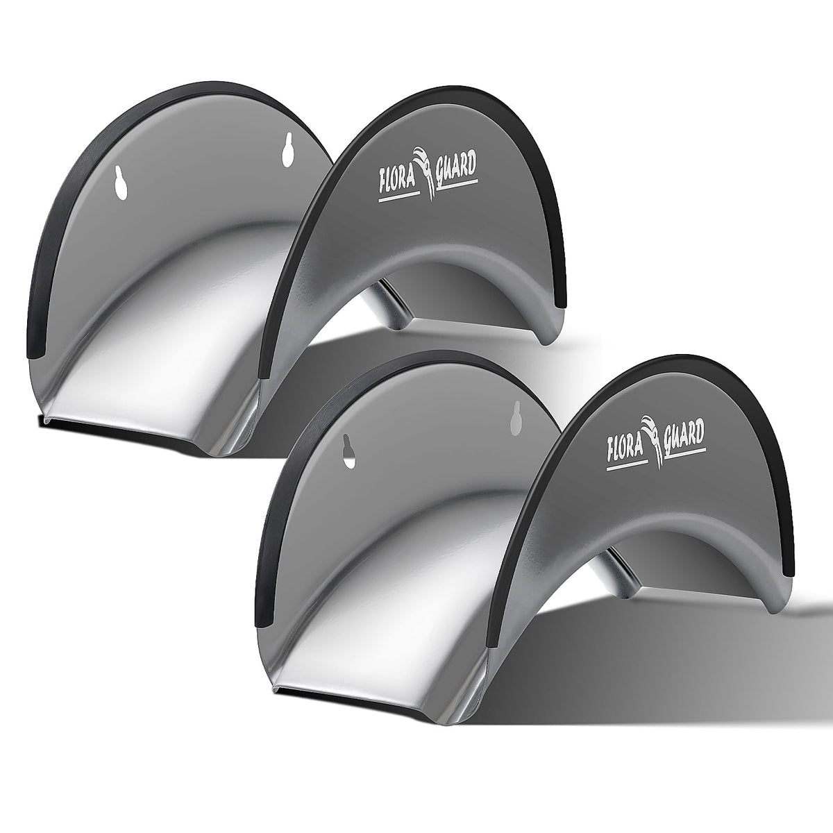 FLORA GUARD hose holder wall-mount keeps hoses neatly organized and off the ground.