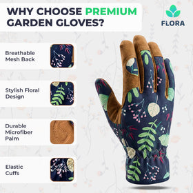 Flora snug-wrist elastic seals out soil for clean tasks.