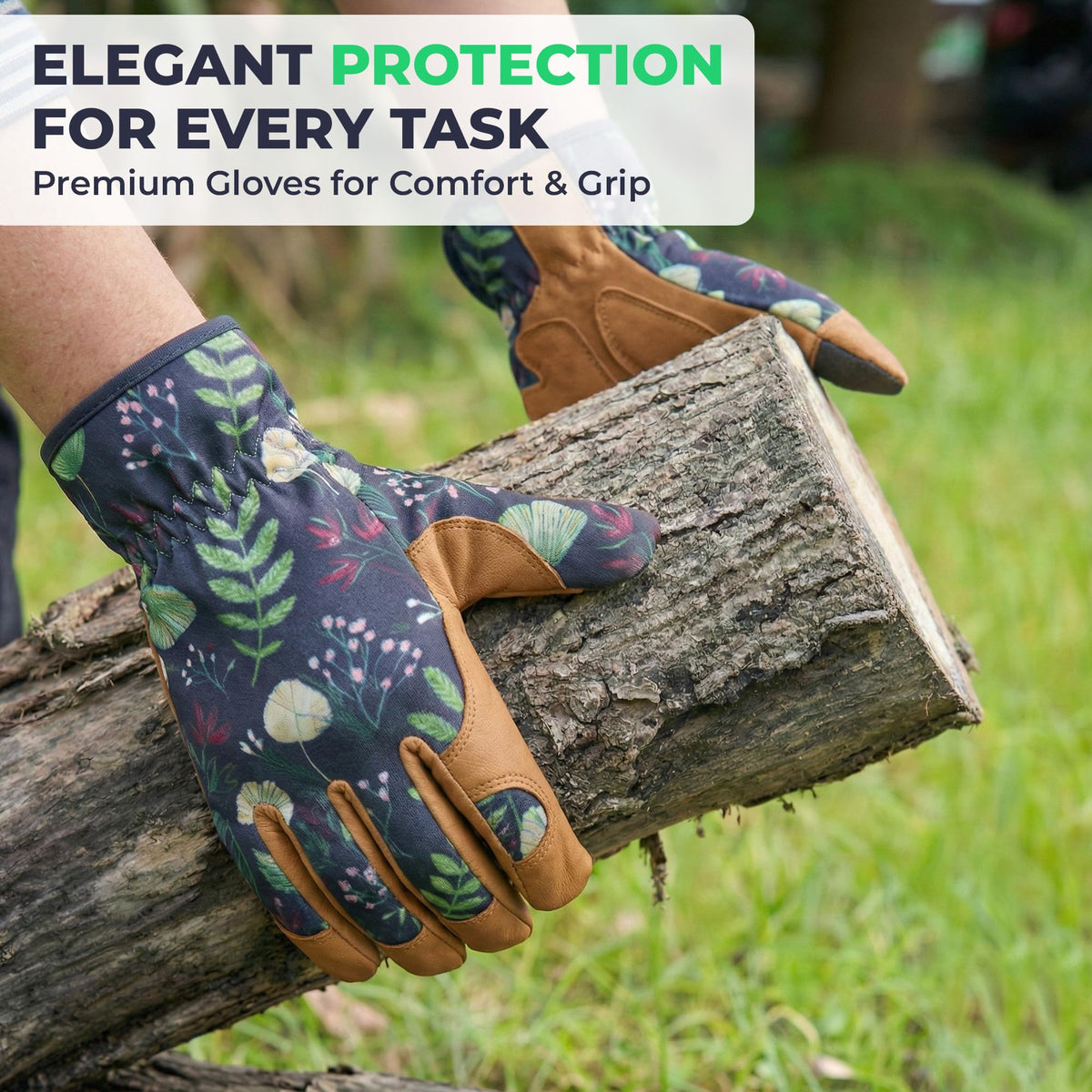 Flora textured-grip palm ensures precise tool control.