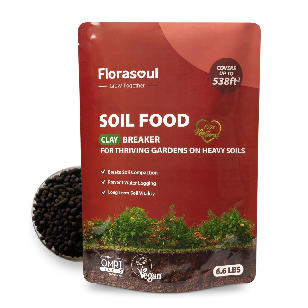 Florasoul Clay Breaker bag 6.6lbs showing soil amendment for easier digging