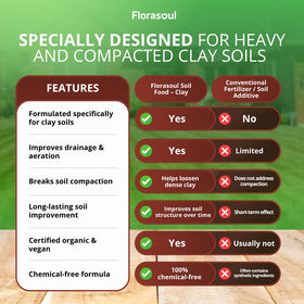 Florasoul Clay Breaker on a lawn demonstrates an odorless, pet-safe formula