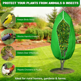 Florelf deer barrier netting deters pests without harming beneficial insects.