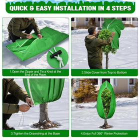 Florelf fruit tree cover provides breathable winter protection.