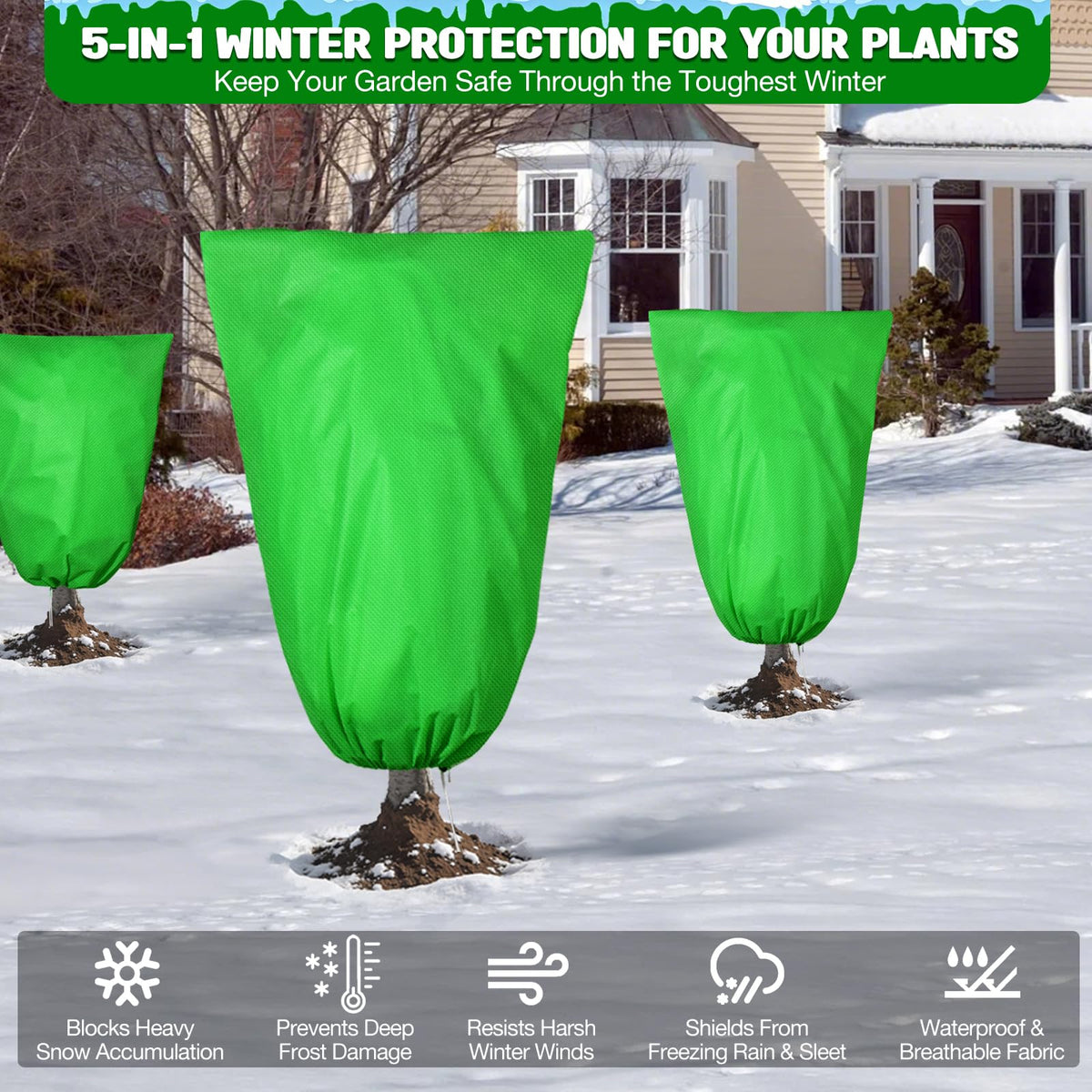 Florelf garden mesh set serves as versatile four-piece protection and support system