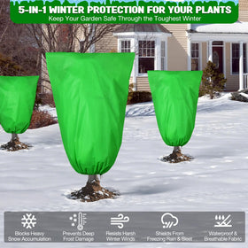 Florelf garden mesh set serves as versatile four-piece protection and support system