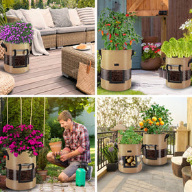 Florelf includes plant labels and lens hoods for organized planting.