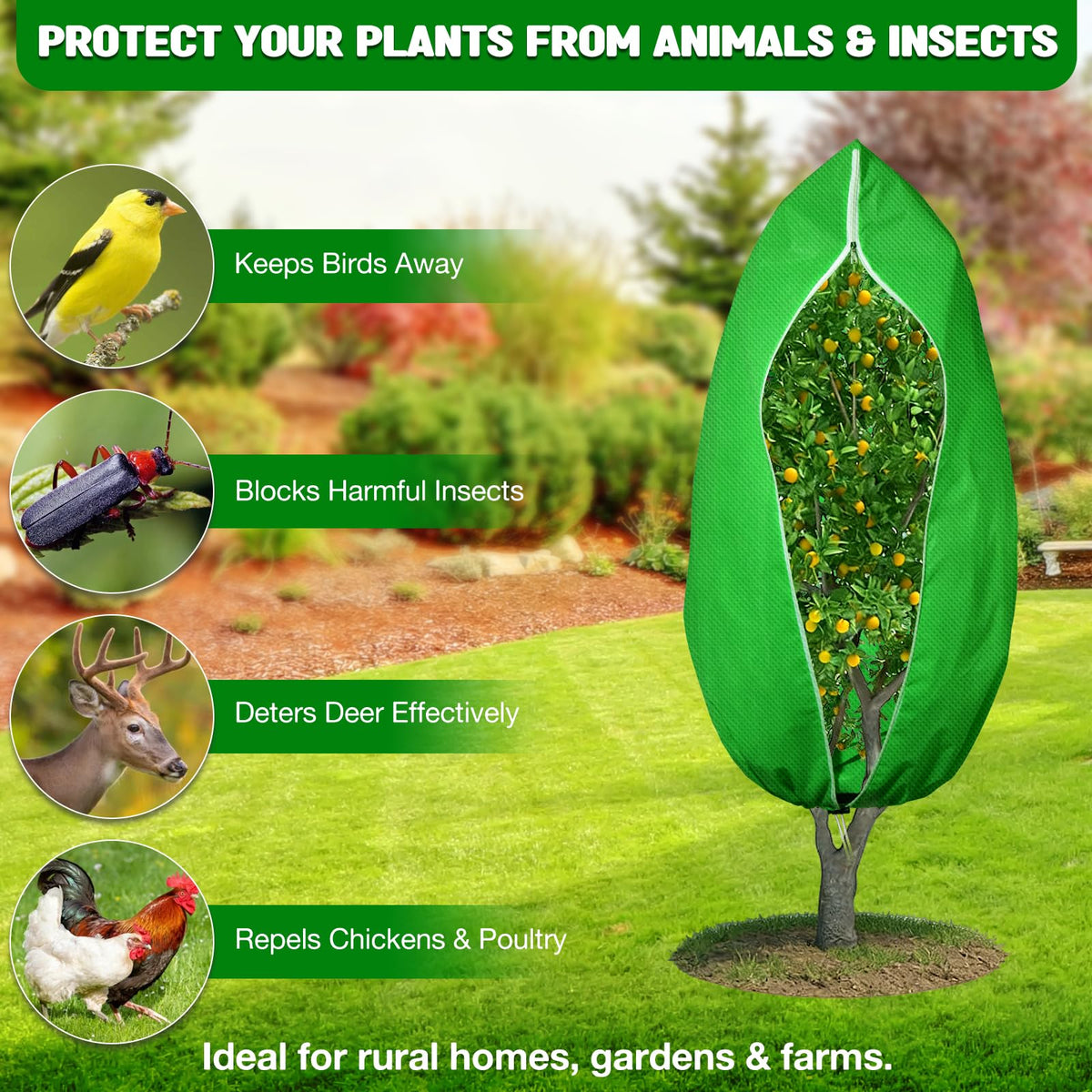 Close-up of Florelf breathable mesh fabric for plant protection