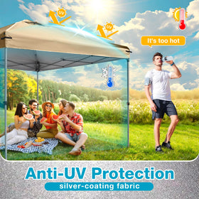 FLOUREE beige canopy top designed for 8x8 frames with wrinkle-free fit.