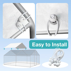 FLOUREE easy-install coop cover with reinforced eyelets