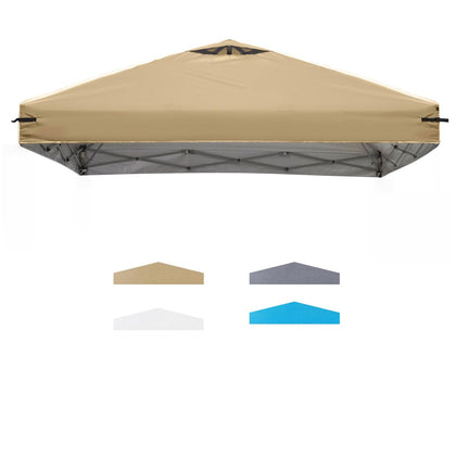 FLOUREE 8x8 canopy top with vents keeps shade cooler on sunny days.