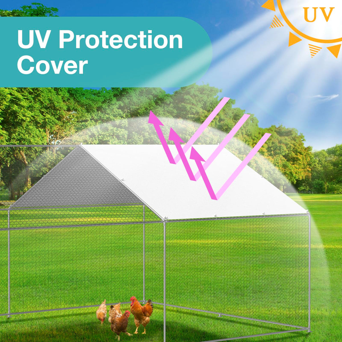 FLOUREE versatile outdoor tarp for garden fencing and enclosures