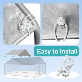 FLOUREE versatile tarp for garden fencing and farm enclosures in outdoor setups.