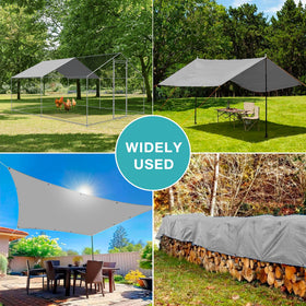 FLOUREE heavy‑duty PE fabric offering weather resistance and wind protection.