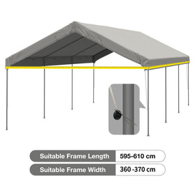 FLOUREE heavy-duty waterproof carport top keeps sun out