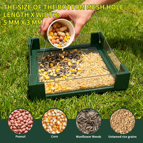 FlowaFoli Platform Bird Feeder easy-fill design keeps seeds dry and accessible