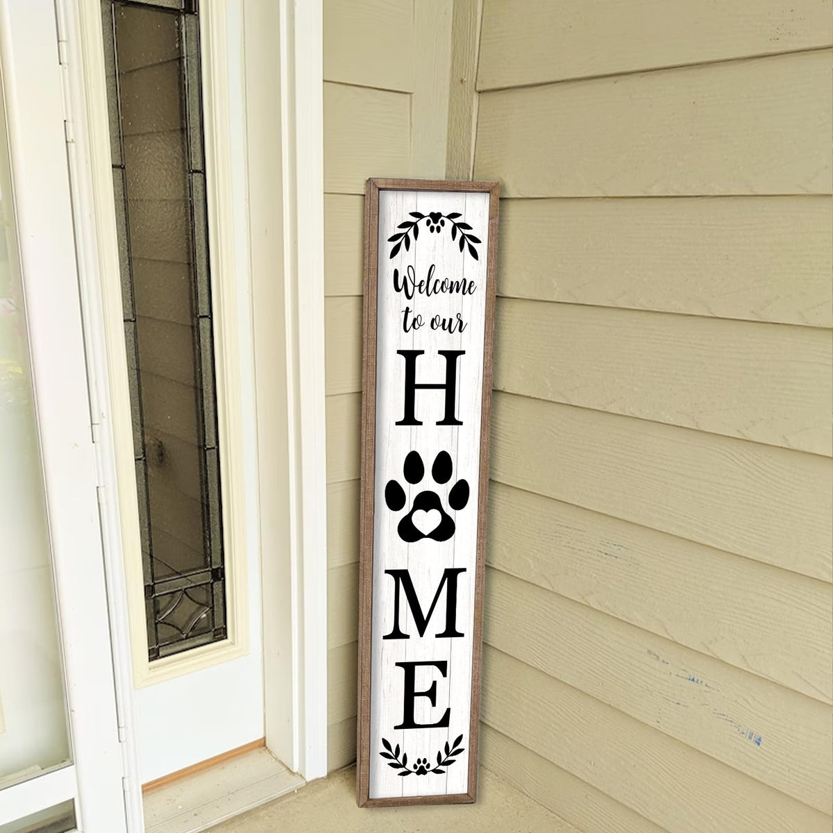 Flowtorely sign for entryway and garden spaces with farmhouse charm