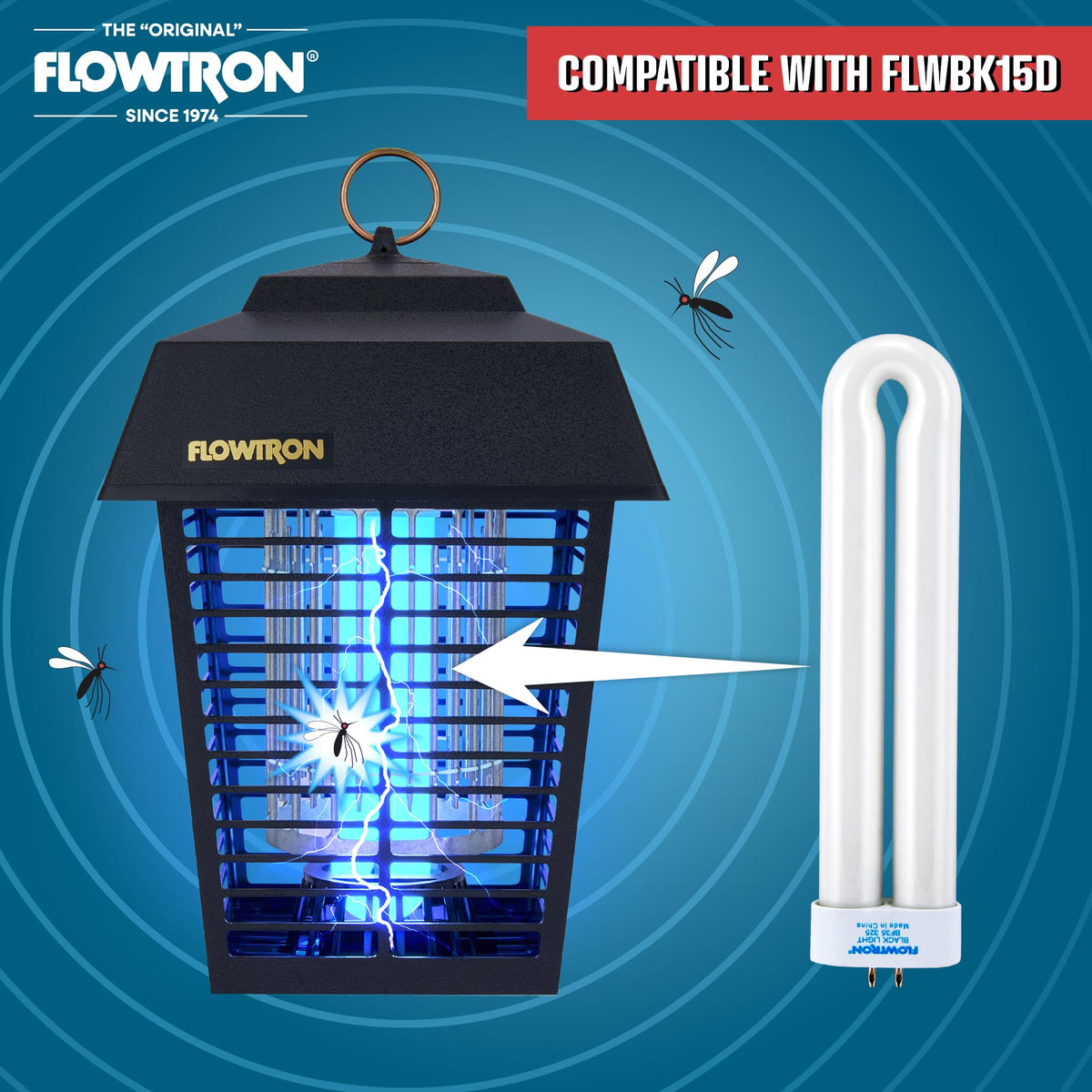 Flowtron BF-35 UV bulb 2-pack packaging for BK-15D replacement